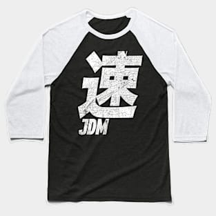 JDM - - KANJI DESIGN - - Faded Look Baseball T-Shirt